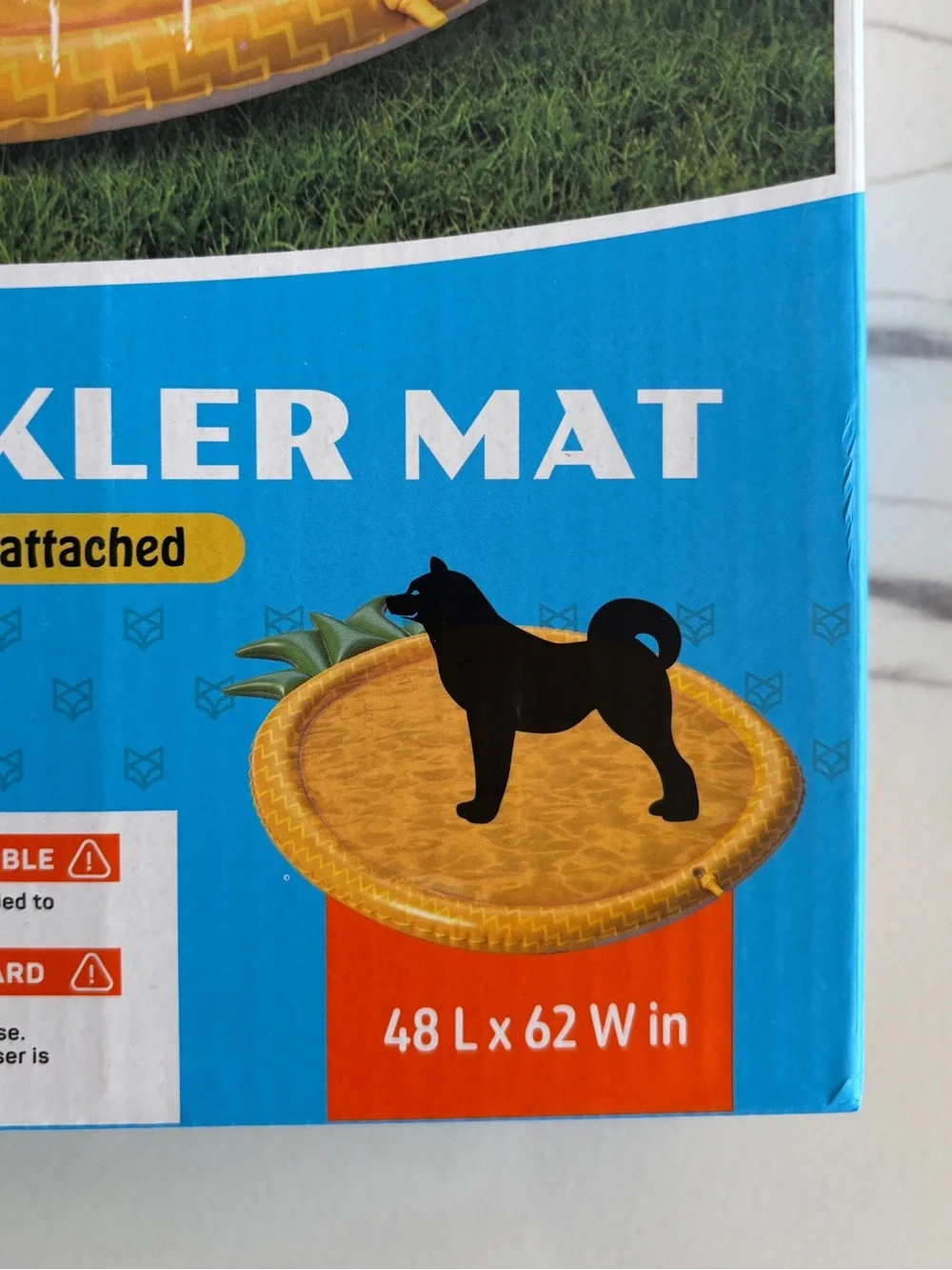 FOFOS | Dog Sprinkler Splash Pad Mat 48